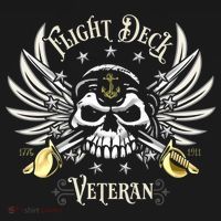 Retro Flight Deck Veteran Skull Naval Aviation Pajama Set thumb 2