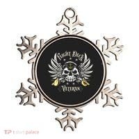 Retro Flight Deck Veteran Skull Naval Aviation Ornament thumb 0