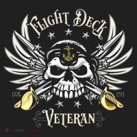Retro Flight Deck Veteran Skull Naval Aviation Hat thumb 2