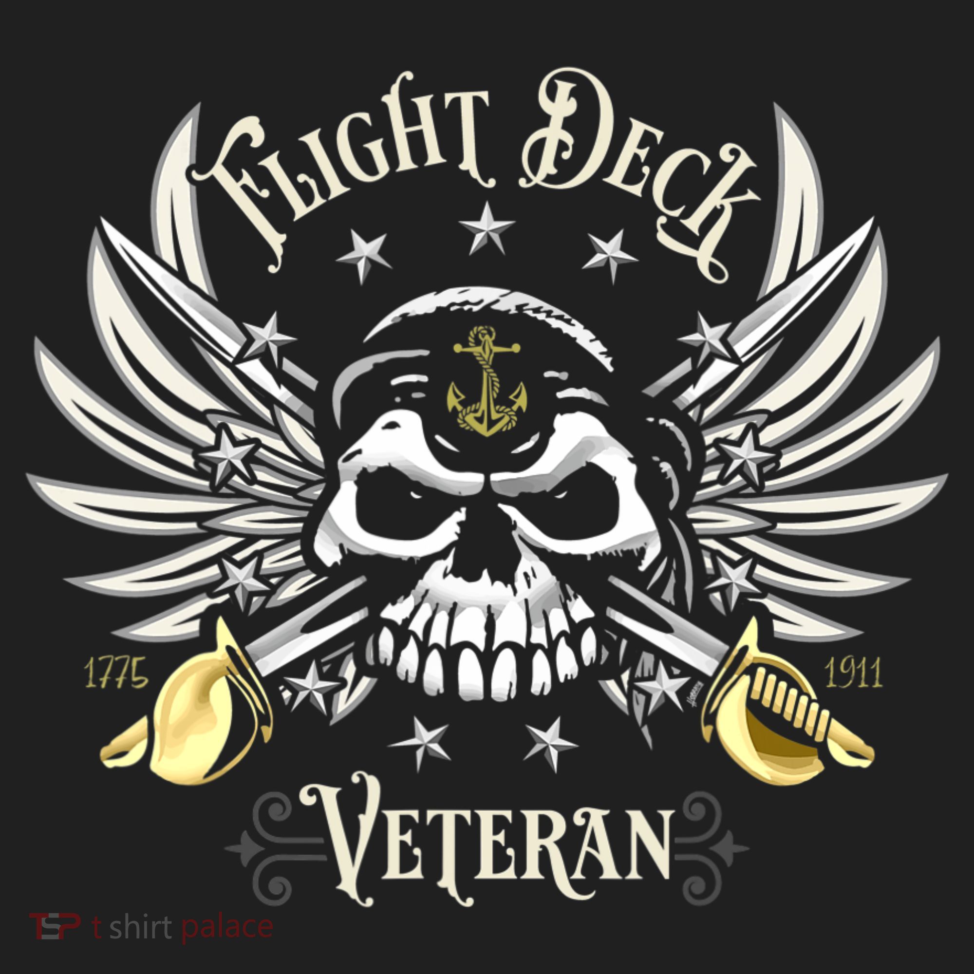 Retro Flight Deck Veteran Skull Naval Aviation Hat