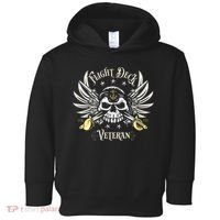Retro Flight Deck Veteran Skull Naval Aviation Toddler Hoodie thumb 0