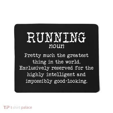 Running Funny Definition Funny 5k Marathon Runner Mousepad