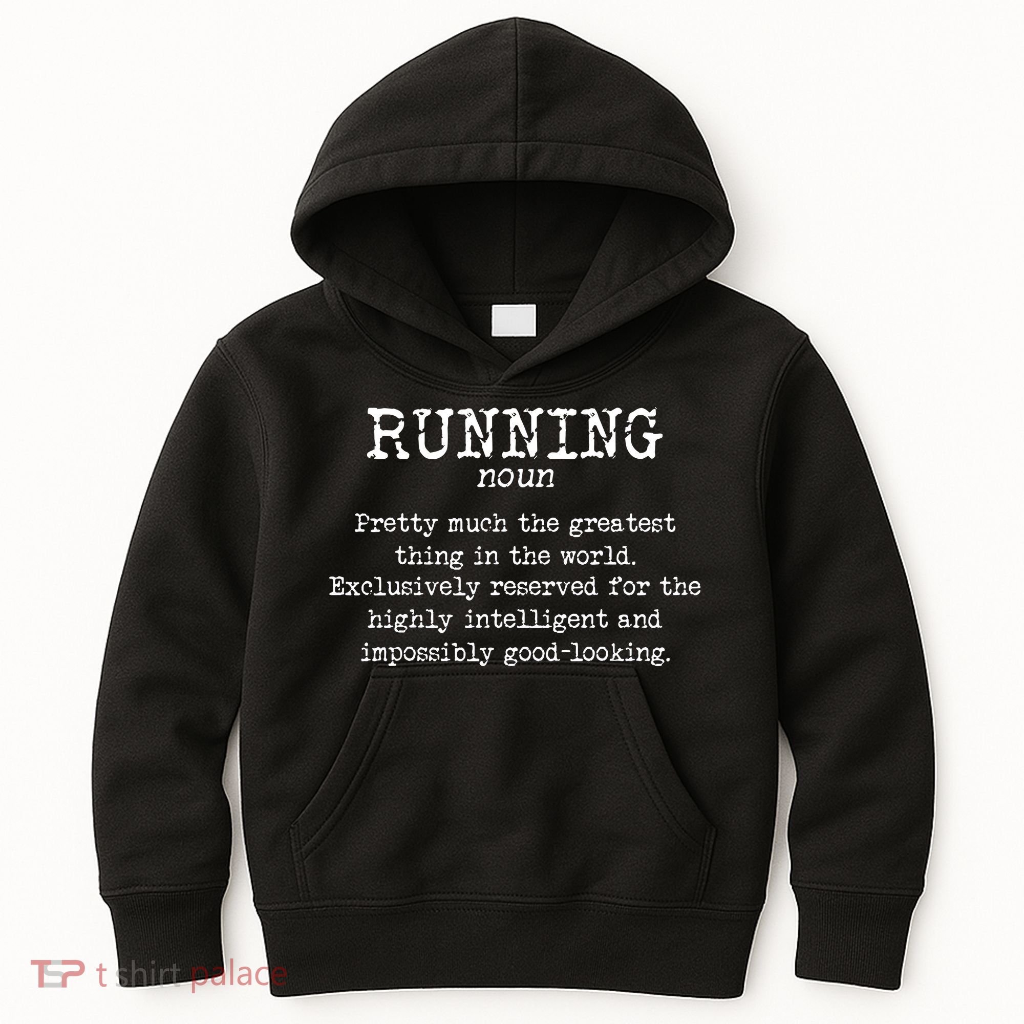 Running Funny Definition Funny 5k Marathon Runner Kids Hoodie