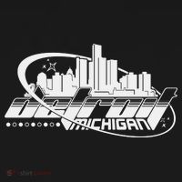 Retro Futuristic Detroit Michigan Skyline Logo Toddler Hoodie thumb 2