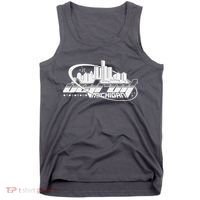 Retro Futuristic Detroit Michigan Skyline Logo Tank Top thumb 0