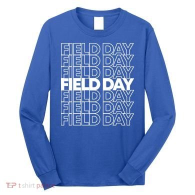 Retro Field Day Gift Long Sleeve Shirt
