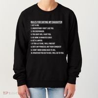 Rules For Dating My Daughter Funny Dad Daughter Women's Sweatshirt thumb 0