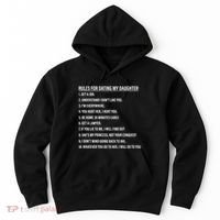 Rules For Dating My Daughter Funny Dad Daughter Hoodie thumb 0
