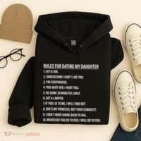 Rules For Dating My Daughter Funny Dad Daughter Hoodie thumb 4
