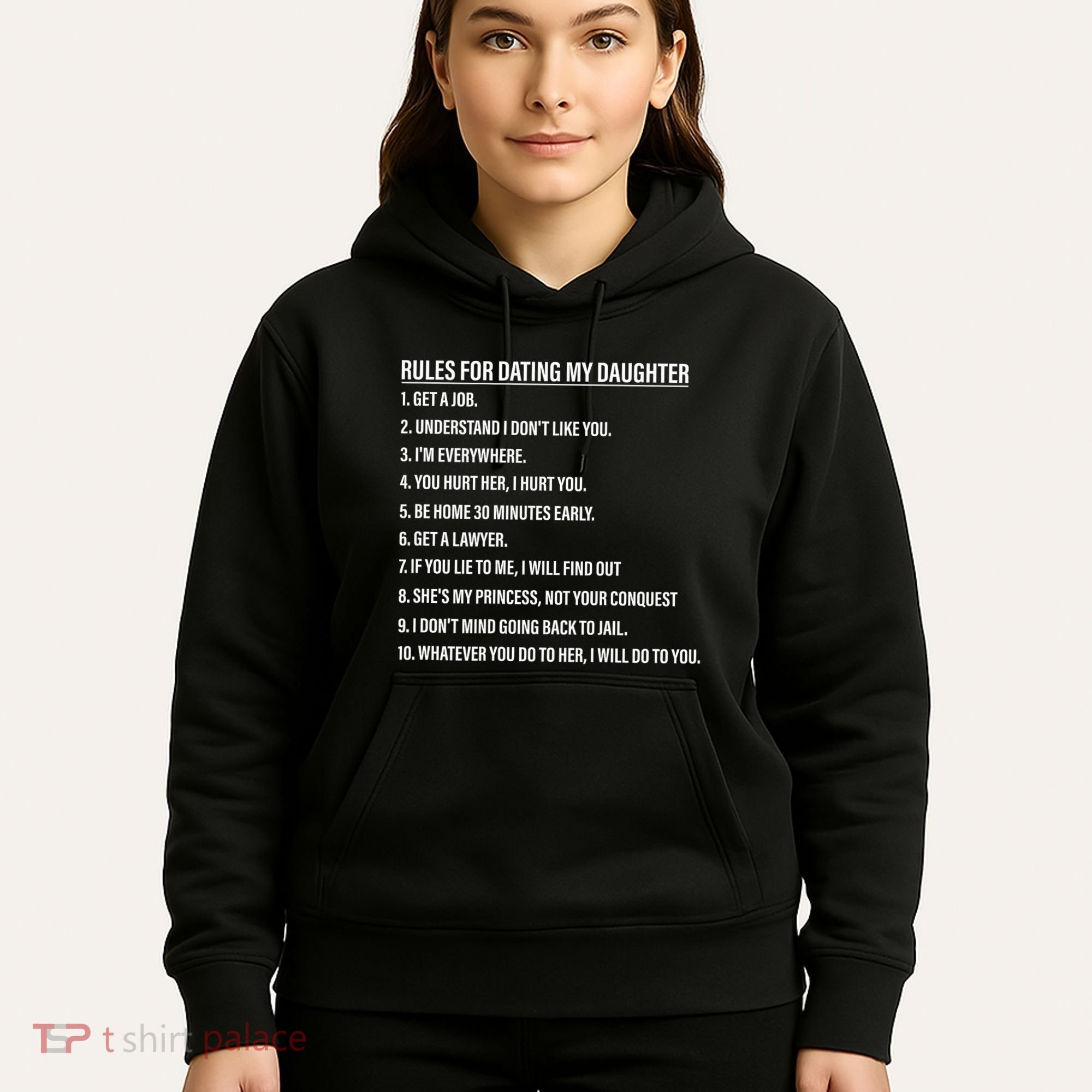Rules For Dating My Daughter Funny Dad Daughter Hoodie