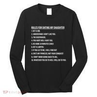 Rules For Dating My Daughter Funny Dad Daughter Long Sleeve Shirt thumb 0