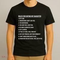 Rules For Dating My Daughter Funny Dad Daughter T-Shirt thumb 3