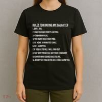 Rules For Dating My Daughter Funny Dad Daughter T-Shirt thumb 4
