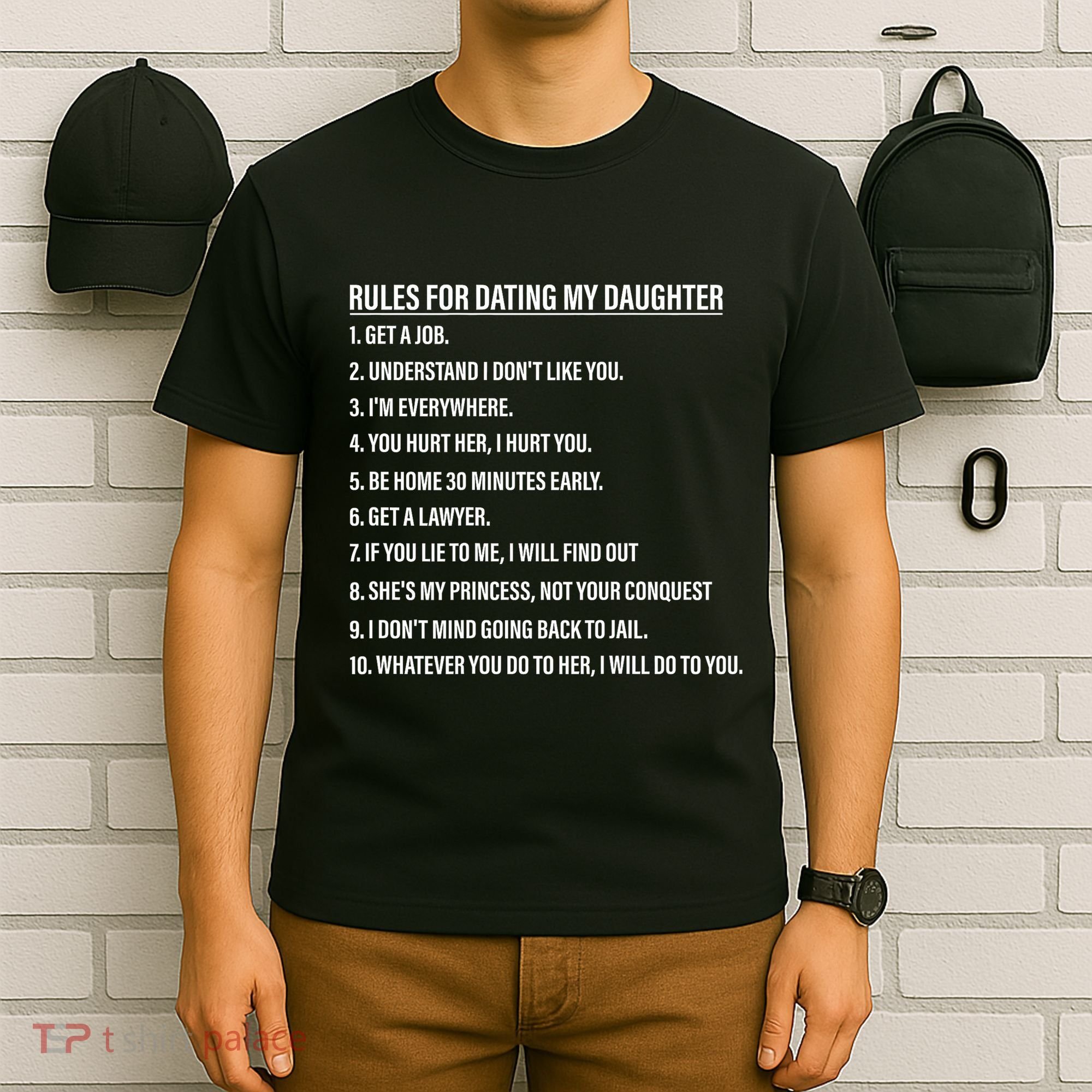 Rules For Dating My Daughter Funny Dad Daughter T-Shirt