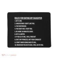 Rules For Dating My Daughter Funny Dad Daughter Mousepad thumb 0