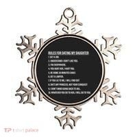 Rules For Dating My Daughter Funny Dad Daughter Ornament thumb 0