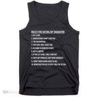 Rules For Dating My Daughter Funny Dad Daughter Tank Top thumb 0