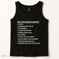Rules For Dating My Daughter Funny Dad Daughter Tank Top thumb 2
