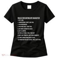 Rules For Dating My Daughter Funny Dad Daughter Women's T-Shirt thumb 0