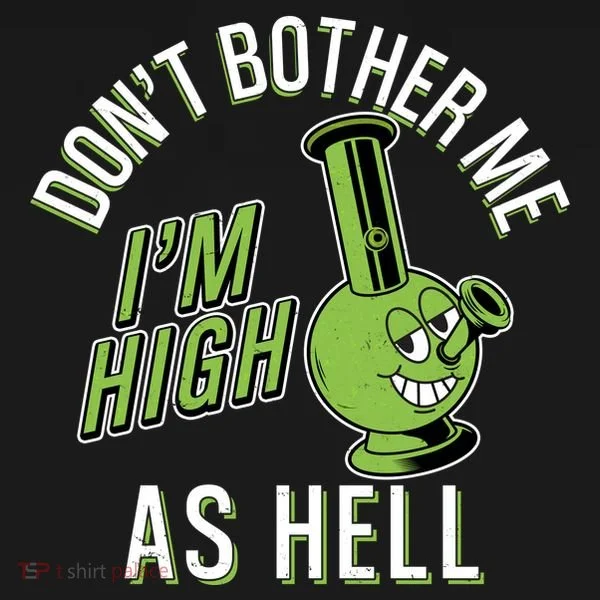 Retro Funny Don't Bother Me I'm High As Hell Ornament