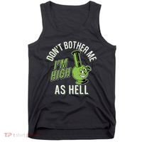 Retro Funny Don't Bother Me I'm High As Hell Tank Top thumb 0
