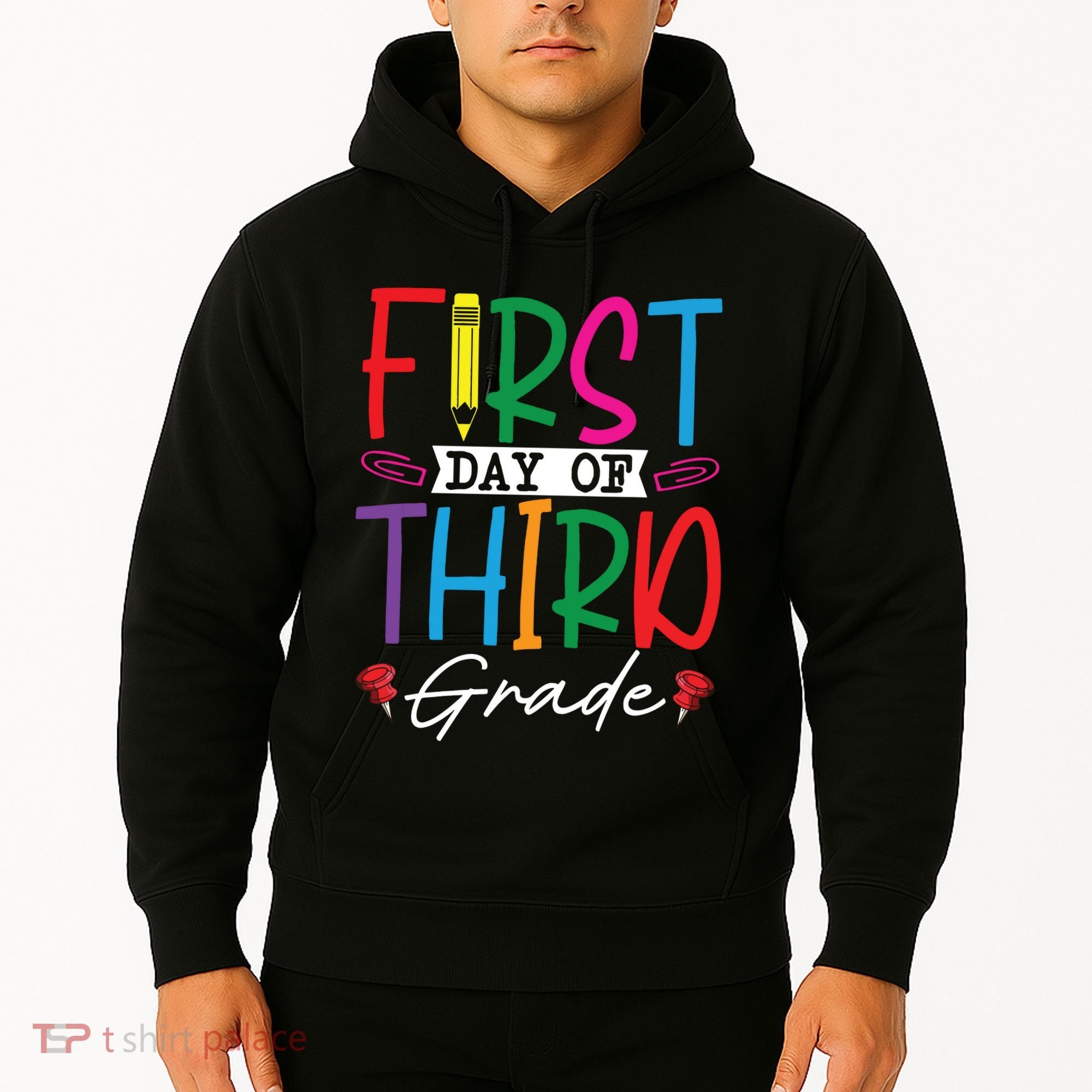 Retro First Day Of Third Grade Team Students Back To School Hoodie