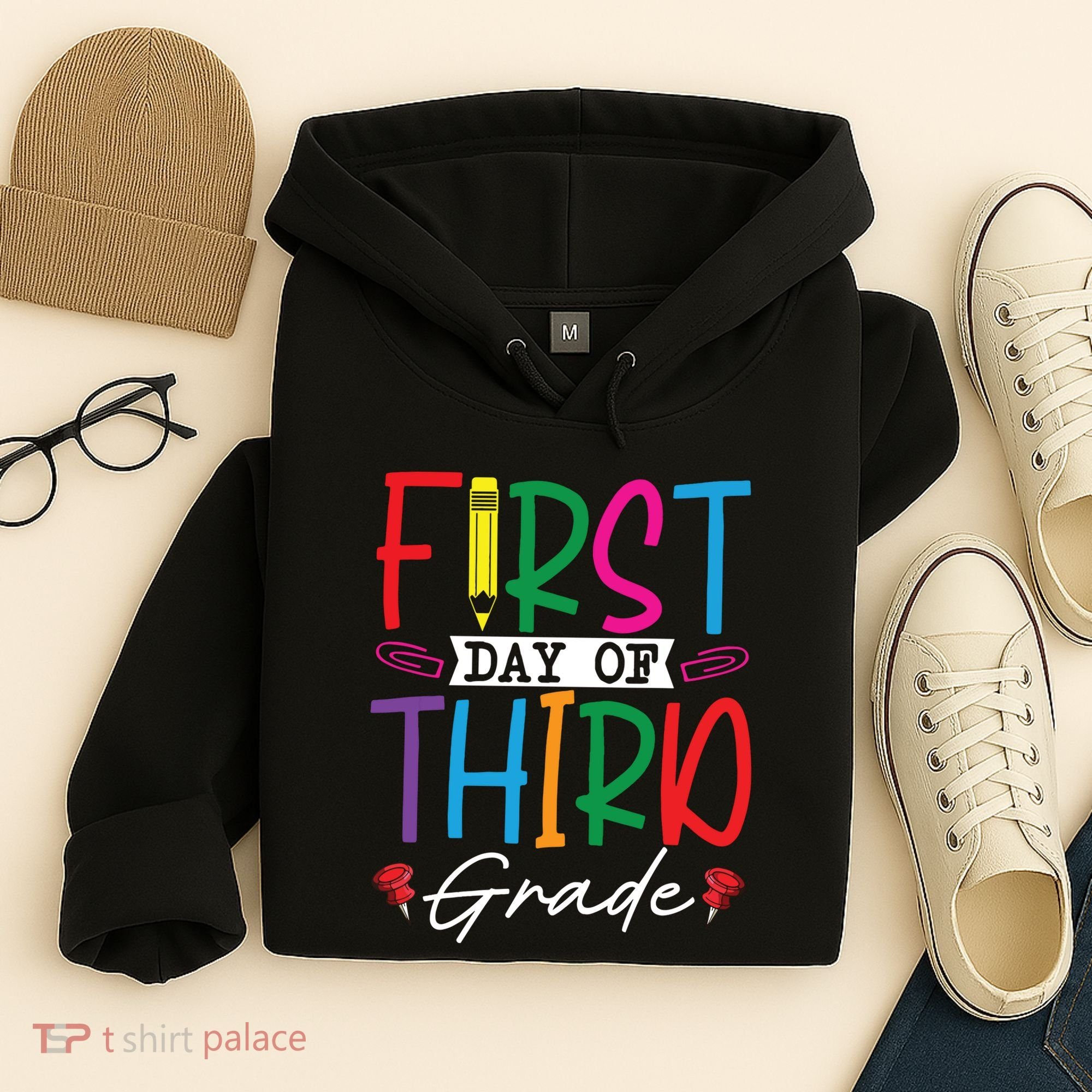 Retro First Day Of Third Grade Team Students Back To School Hoodie