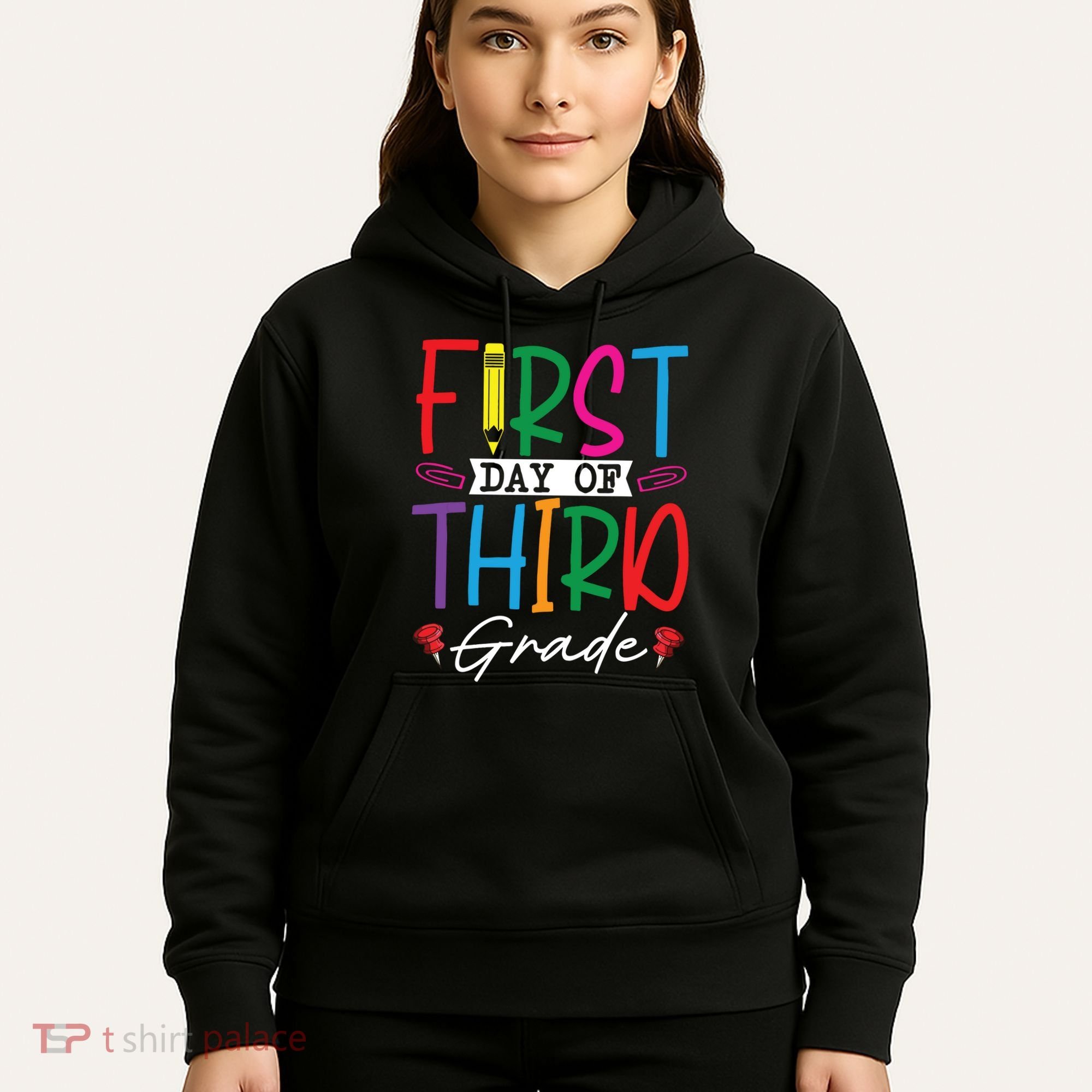 Retro First Day Of Third Grade Team Students Back To School Hoodie