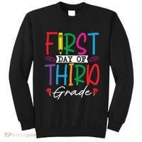 Retro First Day Of Third Grade Team Students Back To School Sweatshirt thumb 0