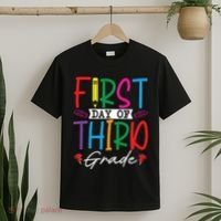Retro First Day Of Third Grade Team Students Back To School T-Shirt thumb 2