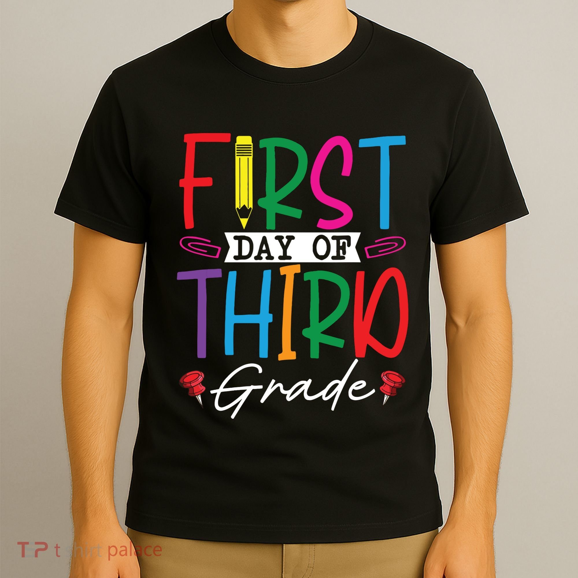 Retro First Day Of Third Grade Team Students Back To School T-Shirt
