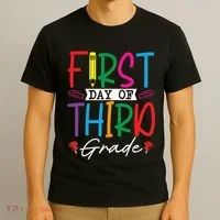 Retro First Day Of Third Grade Team Students Back To School T-Shirt thumb 3