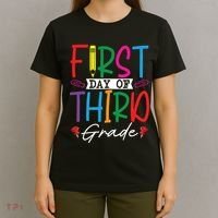 Retro First Day Of Third Grade Team Students Back To School T-Shirt thumb 4