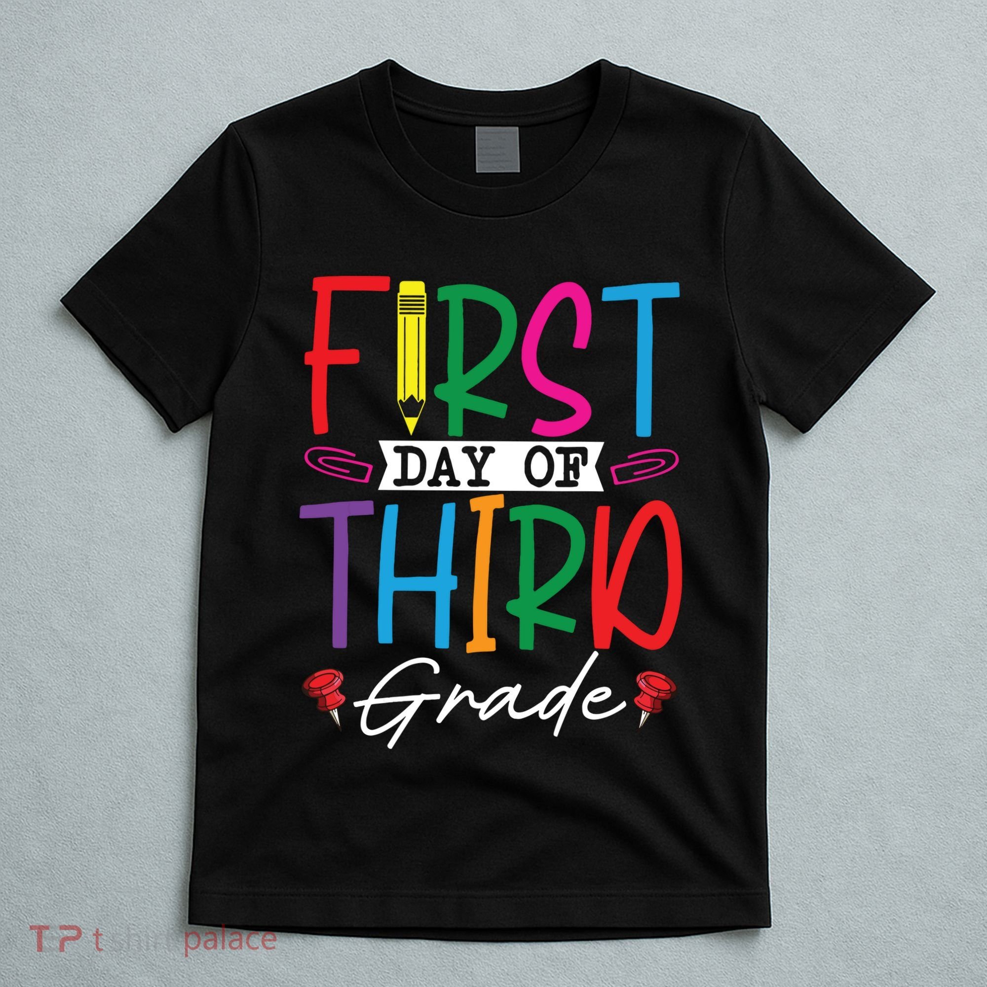 Retro First Day Of Third Grade Team Students Back To School T-Shirt