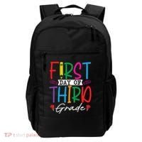 Retro First Day Of Third Grade Team Students Back To School Backpack thumb 0
