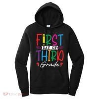 Retro First Day Of Third Grade Team Students Back To School Women's Hoodie thumb 0