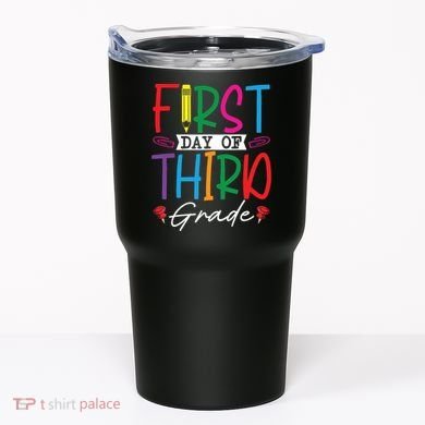 Retro First Day Of Third Grade Team Students Back To School Tumbler