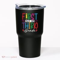 Retro First Day Of Third Grade Team Students Back To School Tumbler thumb 0
