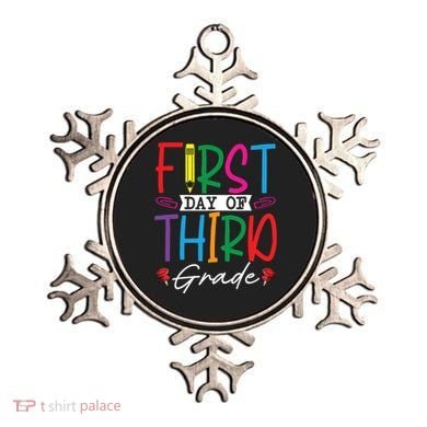 Retro First Day Of Third Grade Team Students Back To School Ornament
