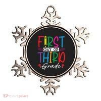 Retro First Day Of Third Grade Team Students Back To School Ornament thumb 0