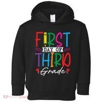Retro First Day Of Third Grade Team Students Back To School Toddler Hoodie thumb 0