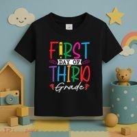 Retro First Day Of Third Grade Team Students Back To School Toddler T-Shirt thumb 3