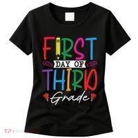Retro First Day Of Third Grade Team Students Back To School Women's T-Shirt thumb 0