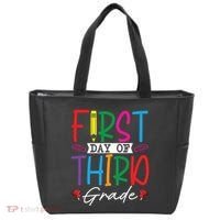 Retro First Day Of Third Grade Team Students Back To School Tote Bag thumb 0