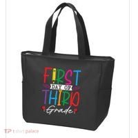 Retro First Day Of Third Grade Team Students Back To School Tote Bag thumb 3