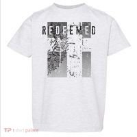 Redeemed Faded Distressed Grunge Lion With Cross Christian Toddler T-Shirt thumb 0