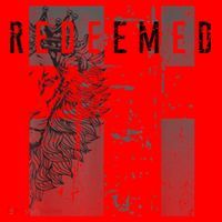 Redeemed Faded Distressed Grunge Lion With Cross Christian Santa Hat thumb 1