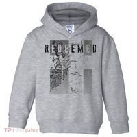 Redeemed Faded Distressed Grunge Lion With Cross Christian Toddler Hoodie thumb 0