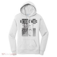 Redeemed Faded Distressed Grunge Lion With Cross Christian Women's Hoodie thumb 0