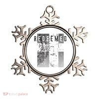 Redeemed Faded Distressed Grunge Lion With Cross Christian Ornament thumb 0